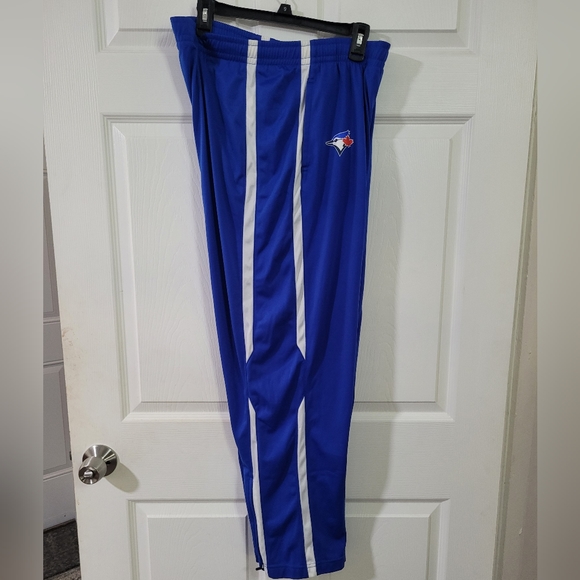 Men Size L Nike Dri-fit  Athletic Toronto Blue Jays MLB Track Training Pants Blu - Picture 7 of 11